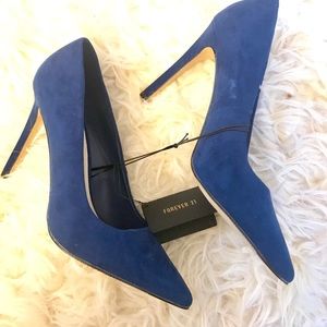 Forever21 Royal Blue Stiletto Pumps